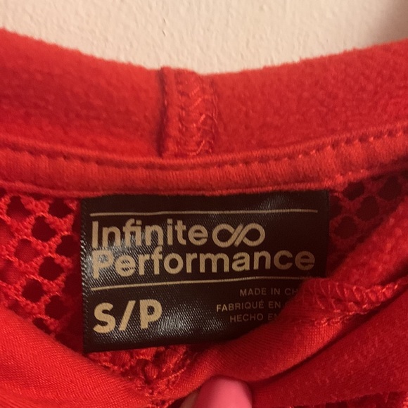 NWOT-Red Cropped Hoodie - Picture 3 of 4